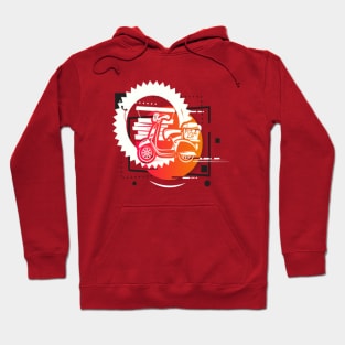 pizza delivery motorcycle Hoodie